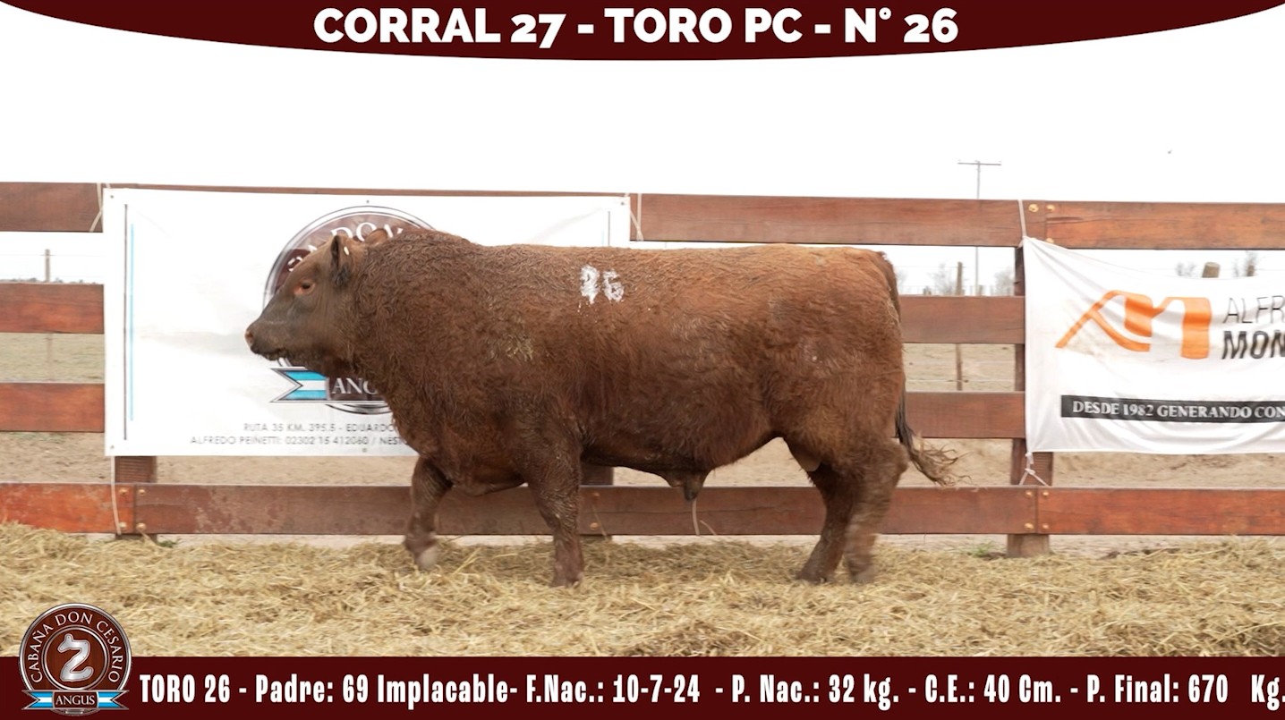 Toro PC · Corral 27 · N° 26 · 69-357
